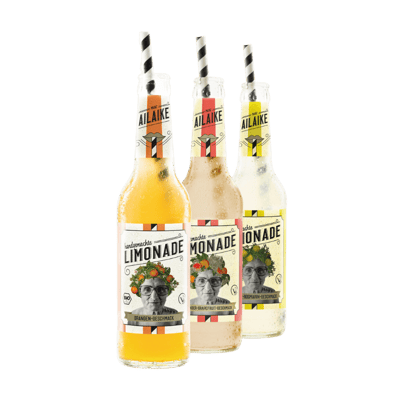 AiLaike Limonaden-Bundle (5x Orange-Acerola + 5x Holunder-Grapefruit + 5x Zitrone-Rosmarin)