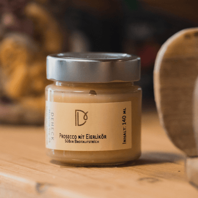 Deheck Manufaktur Prosecco mit Eierlikör Aufstrich 3