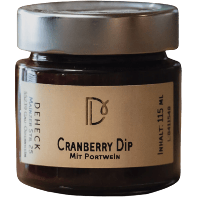 Deheck Manufaktur Cranberry Aufstrich mit Portwein