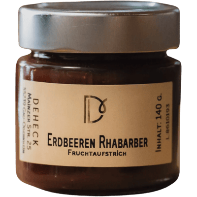 Deheck Manufaktur Erdbeer Rhabarber Aufstrich