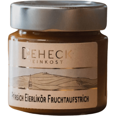 Deheck Manufaktur Pfirsich Eierlikör Aufstrich