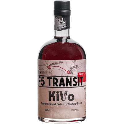 KiVo Likör No. 5525 - Sauerkirsche + Vodka (Kirschwodka) - F5 Transit - Transitschnaps