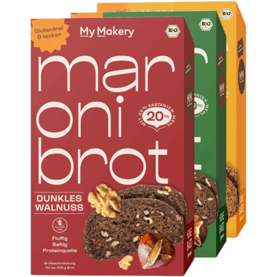 "Protein-Power" Maronibrot Probierpaket (3x Bio glutenfreie Brotbackmischungen)