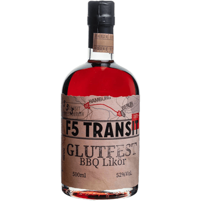 Glutfest BBQ Likör - Orange-Ingwer-Rum-Likör - F5-Transit - Transitschnaps
