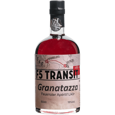 Granatazza Aperitif Liqueur No. 5540 - Red Pomegranate - F5 Transit - Transit Schnapps