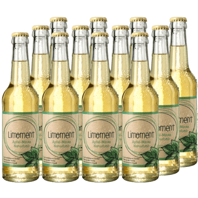 Box of 12 Limoment apple-mint natural lemonade