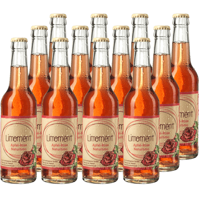 12er Box Limoment Apfel-Rose - Limonade