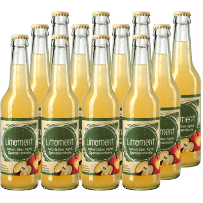Box of 12 Limoment apple spritzer - juice spritzer