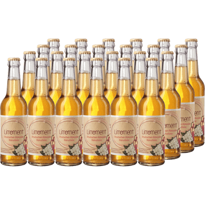 24er Kiste Limoment Rhabarber-Holunder - Limonade