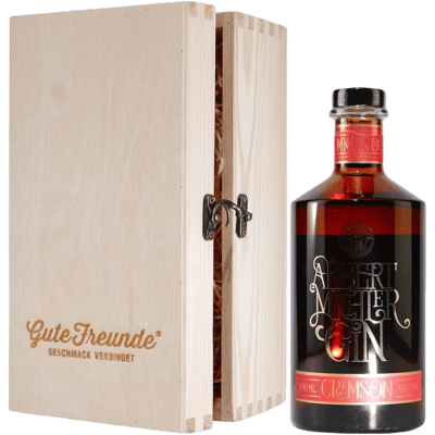 Michlers Crimson Gin with wooden gift box