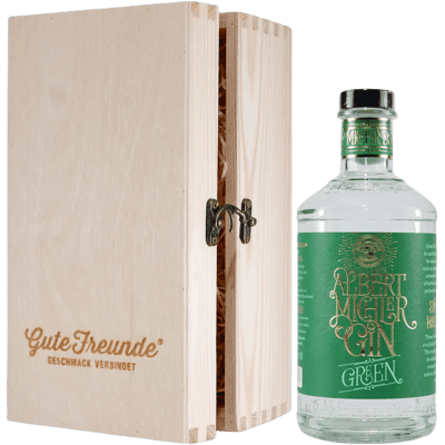 Michlers Green Gin mit Geschenk-Holzkiste