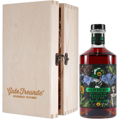 Michlers Old Bert Kingston Spiced Rum with wooden gift box