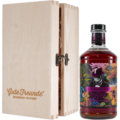 Michlers Old Bert Summer Spiced Rum with wooden gift box