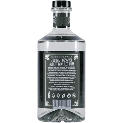 Michlers Overproof Artisanal White Rum mit Geschenk-Holzkiste