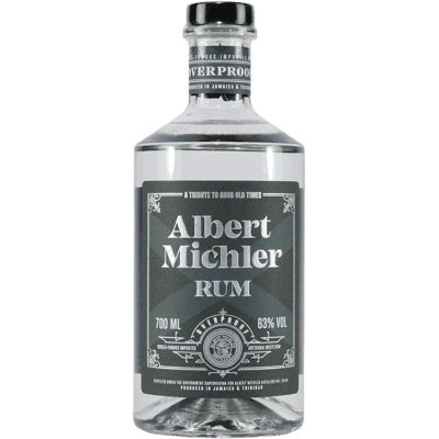 Michlers Overproof Artisanal White Rum with wooden gift box