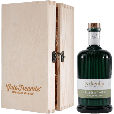 Birkenhof Sage Spirit with honey with wooden gift box