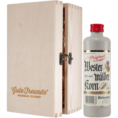 Birkenhof Westerwälder Korn with wooden gift box