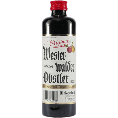 Birkenhof Westerwald fruit brandy with wooden gift box
