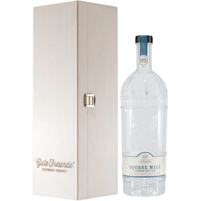 City of London Square Mile London Dry Gin with wooden gift box