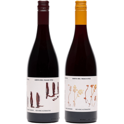 GNISTA Red Not Wine Probierpaket - alkoholfreie Rotwein-Alternativen (1x French Style + 1x Italian Style)