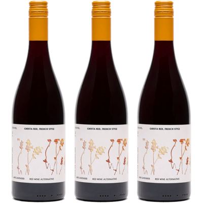 3x GNISTA Red Not Wine French Style - Alkoholfreie Wein-Alternative