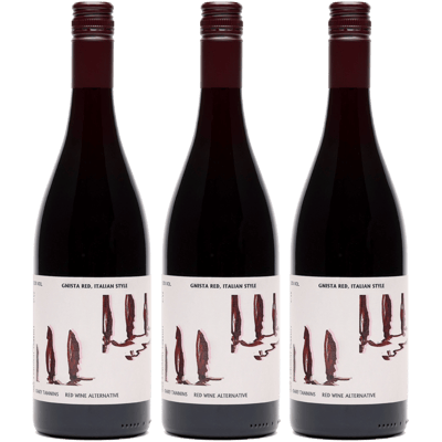 3x GNISTA Red Not Wine Italian Style - Alkoholfreie Wein-Alternative