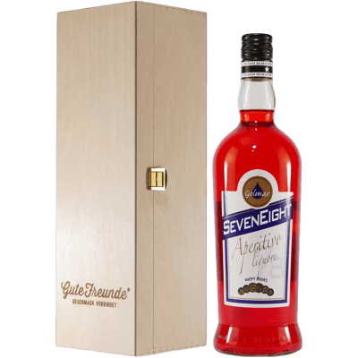 Golmar SevenEight Aperitivo Liquore with wooden gift box