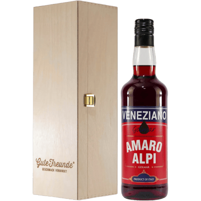 Golmar Veneziano Amaro Alpi with wooden gift box