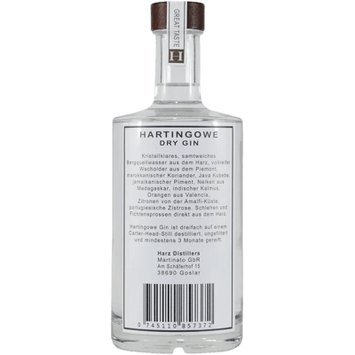 Hartingowe Dry Gin mit Geschenk-Holzkiste