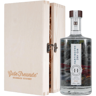 Hartingowe Dry Gin with wooden gift box