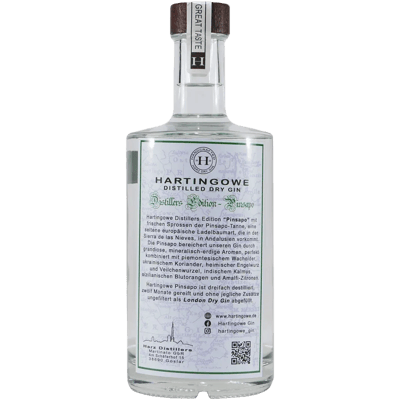 Hartingowe Pinsapo Dry Gin mit Geschenk-Holzkiste
