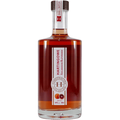 Hartingowe Sicilian Blood Orange Gin Liqueur with wooden gift box