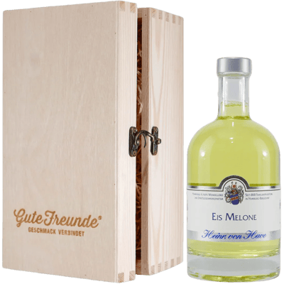 Heinr. von Have ice melon liqueur with wooden gift box