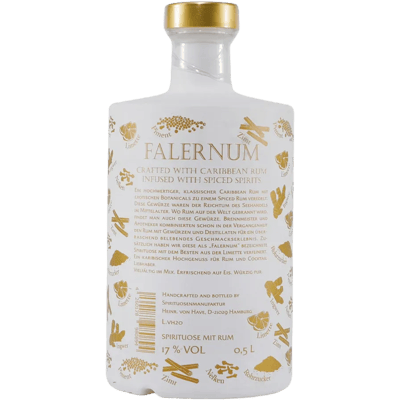 Heinr. von Have Falernum Spiced Spirit mit Geschenk-Holzkiste