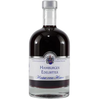 Heinr. von Have Hamburger Edelbitter liqueur with wooden gift box