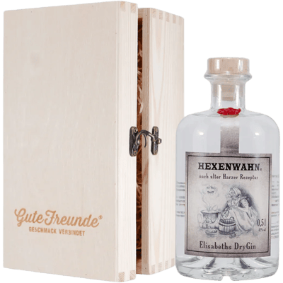 Hexenwahn Elisabeth's Dry Gin with wooden gift box