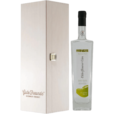 Elderflower London Dry Gin with wooden gift box