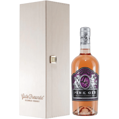 Lebensstern Superior Pink Gin with wooden gift box