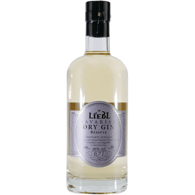 Liebl Bavarian Dry Gin Réserve with wooden gift box