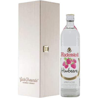 Mackenstedt raspberry spirit with wooden gift box