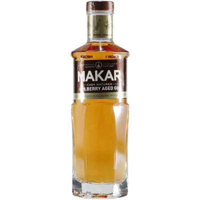 Makar Mulberry Aged Gin with wooden gift box