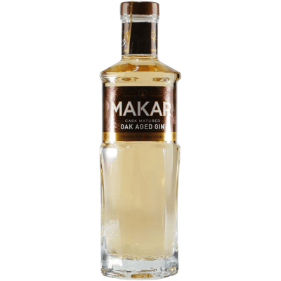 Makar Oak Aged Gin with wooden gift box