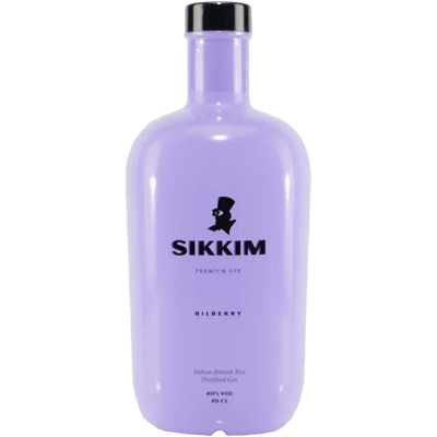 Sikkim Bilberry Gin with wooden gift box