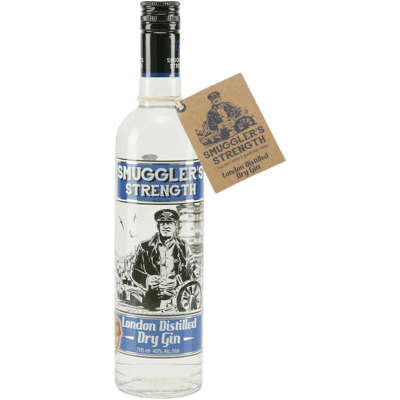 Smugglers Strength London Dry Gin with wooden gift box