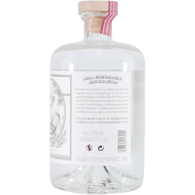 St. George Dry Rye Gin mit Geschenk-Holzkiste