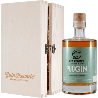 Teerenpeli PUUGIN with wooden gift box