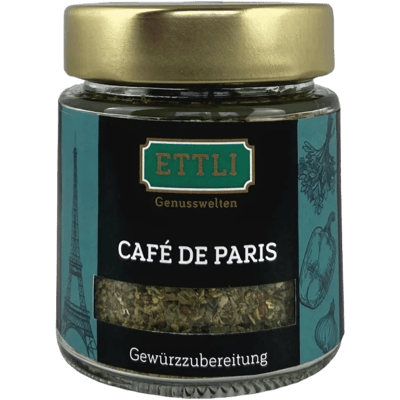 Café de Paris spice preparation in a screw-top jar