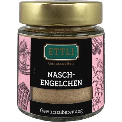 Nasch-Engelchen spice preparation in a screw-top jar