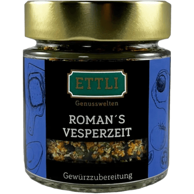 Roman's Vesperzeit in a screw-top jar - spice preparation