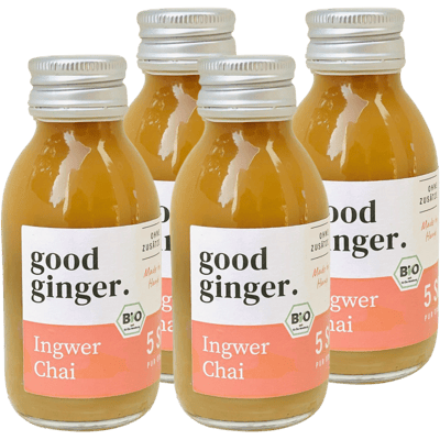 4x good ginger organic ginger shots - Chai